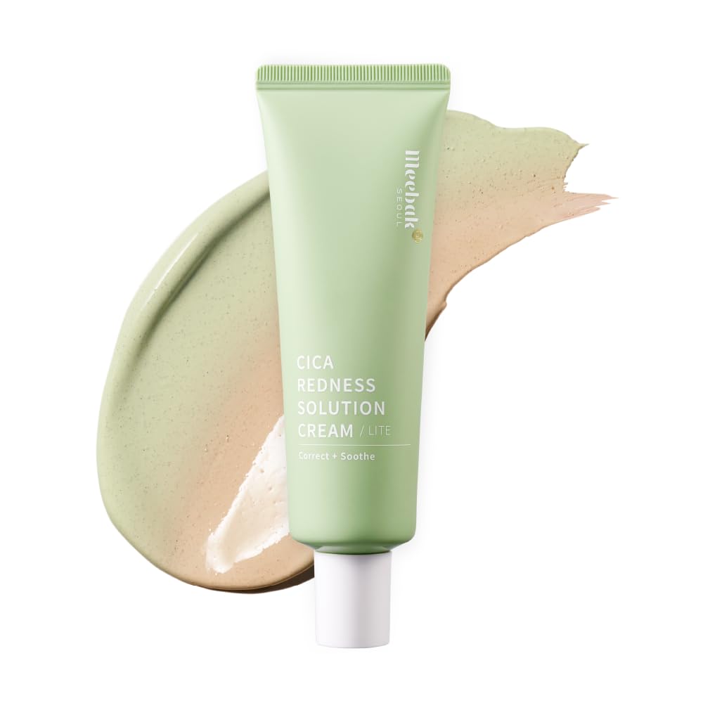 Meebak Cica 50mL CC 레드 네스 크림 라이트 적색 보정 촉촉한 기초 크림 민감한