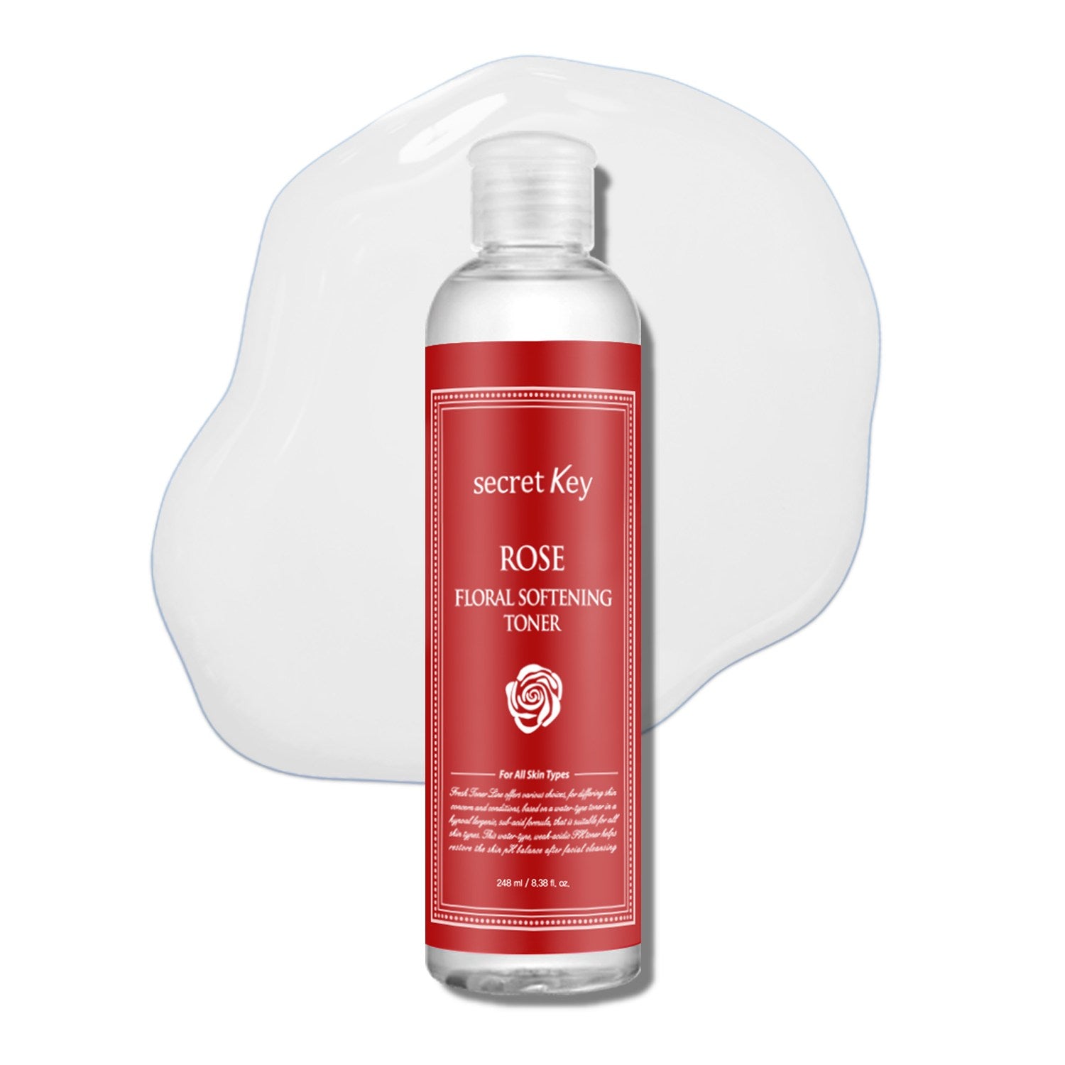 Secret Key Rose Floral Softening Toner 550ml x 2pcs
