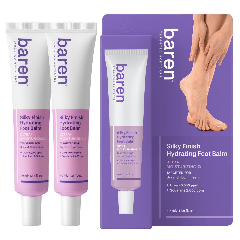 Baren Silky Finish Hydrating Foot Balm 40ml - 2pcs