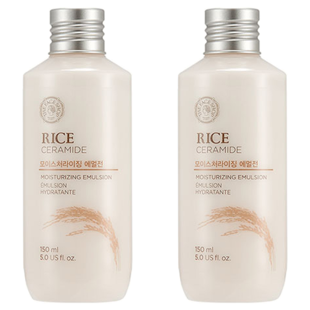 The Face Shop Rice & Ceramide Moisturizing Emulsion 150ml x 2ea