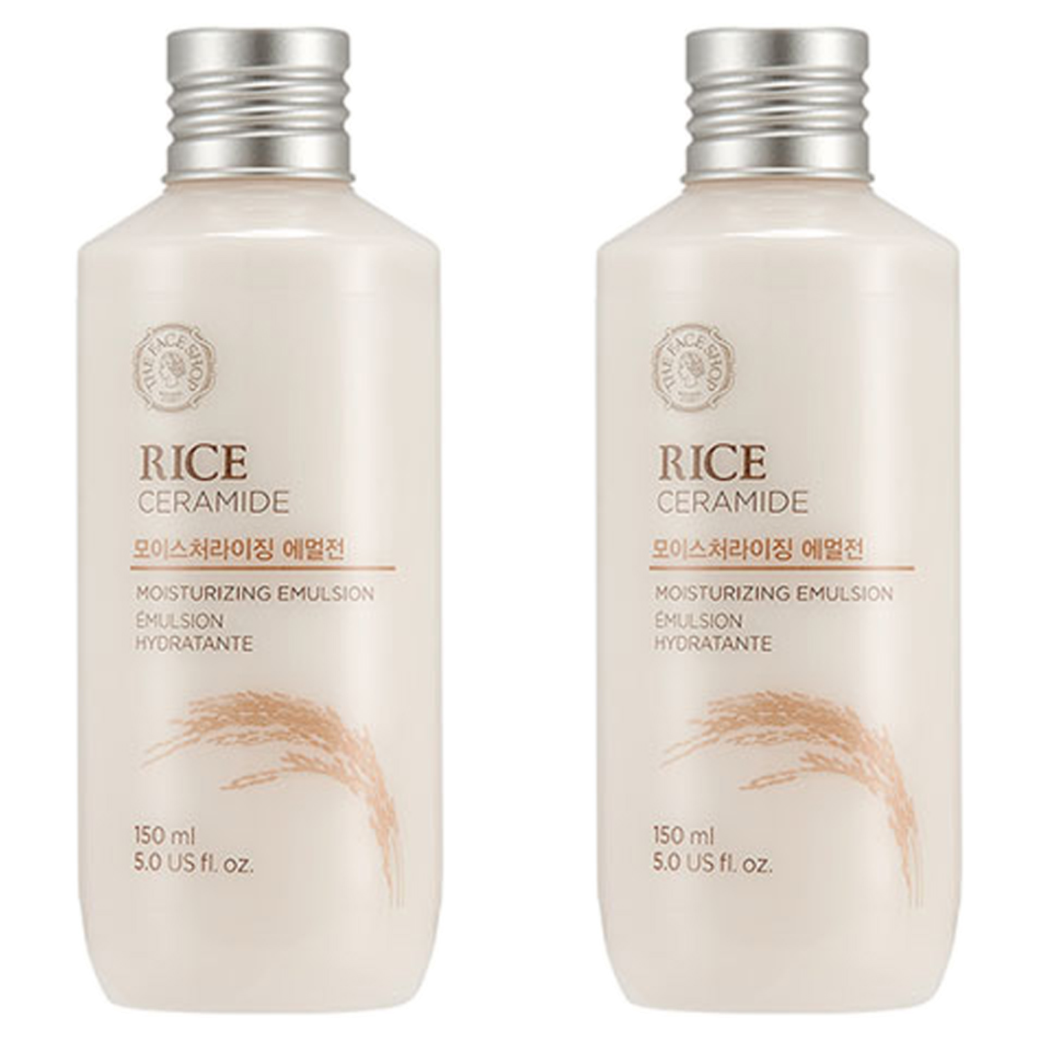 The Face Shop Rice & Ceramide Moisturizing Emulsion 150ml x 2ea
