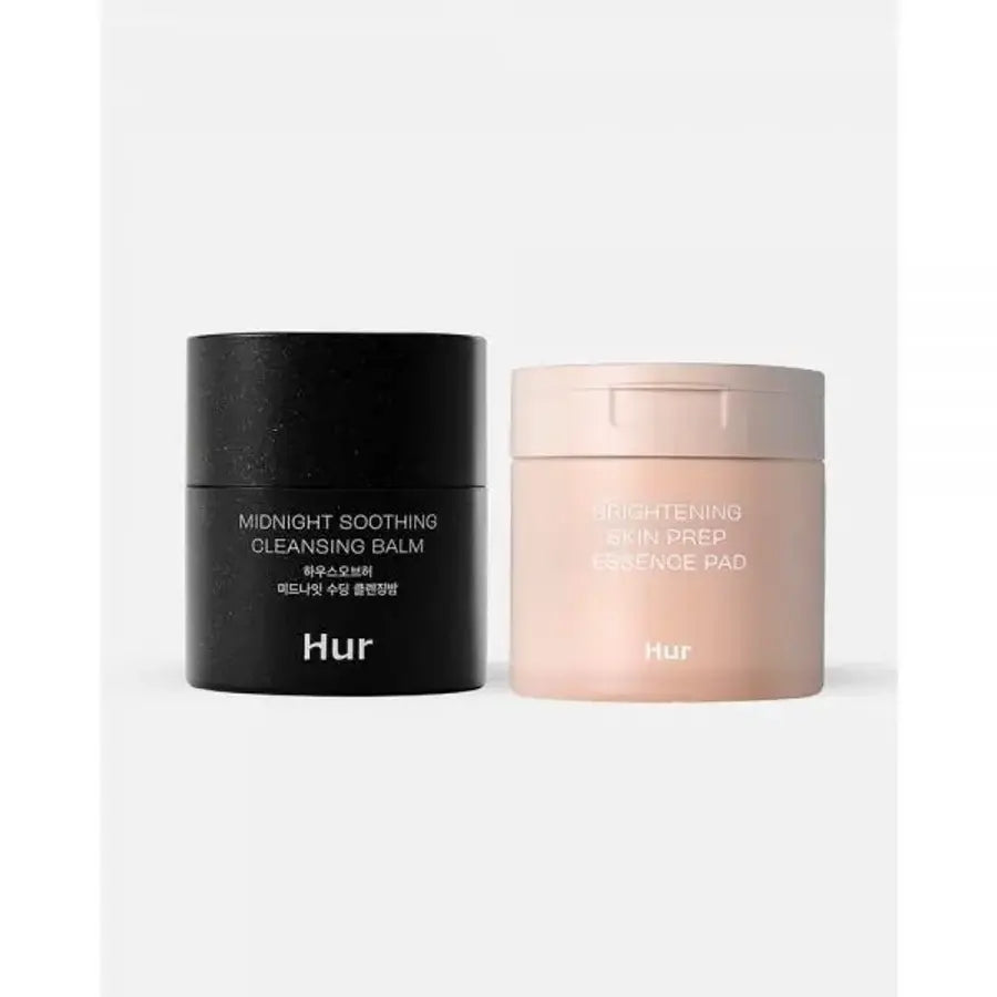 HOUSE OF HUR Midnight Soothing Cleansing Balm 60ml + Brightening Skin Prep Essence Pad 140ml