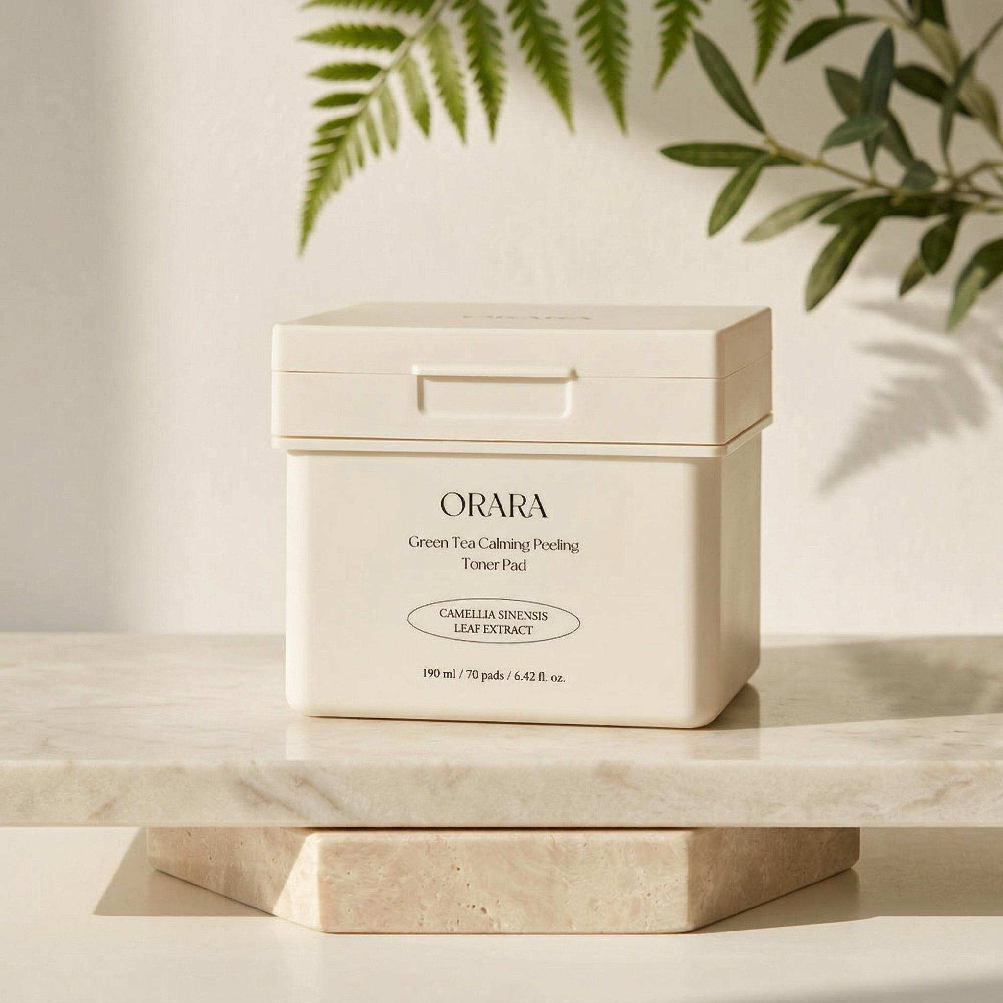 Orara Green Tea & Ceramide Calming Peeling Toner Pad 100ml (1ea)