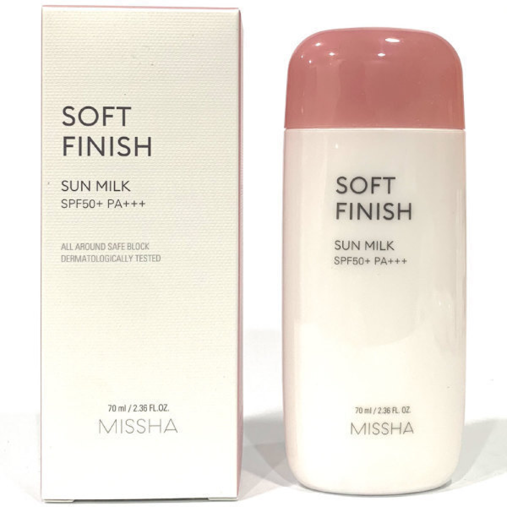 All Around Safe Block Soft Finish Sun Milk 70ml (1pc)