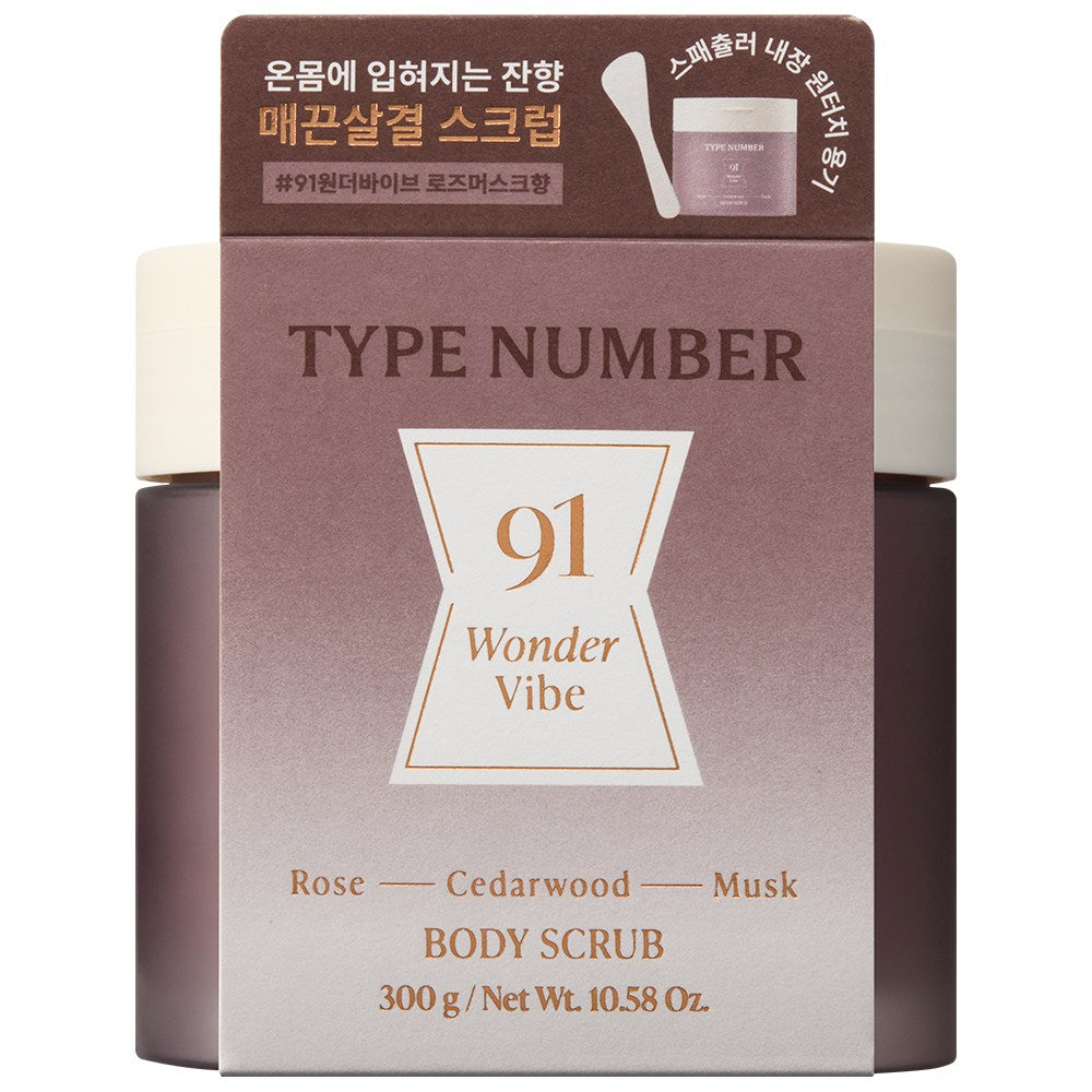 [AD] 타입넘버 바디스크럽 저자극 피부결개선  no.91 원더바이브  1개  300g