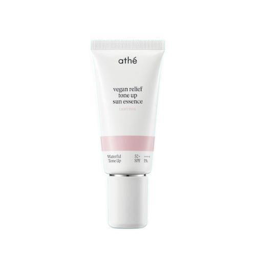 [20% 쿠폰] 아떼 비건 릴리프 톤업 선에센스 50ml SPF50+ PA++++ 라이트핑크/라이트베이지 택 1 athe Vegan Relief Tone-up Sun Essence