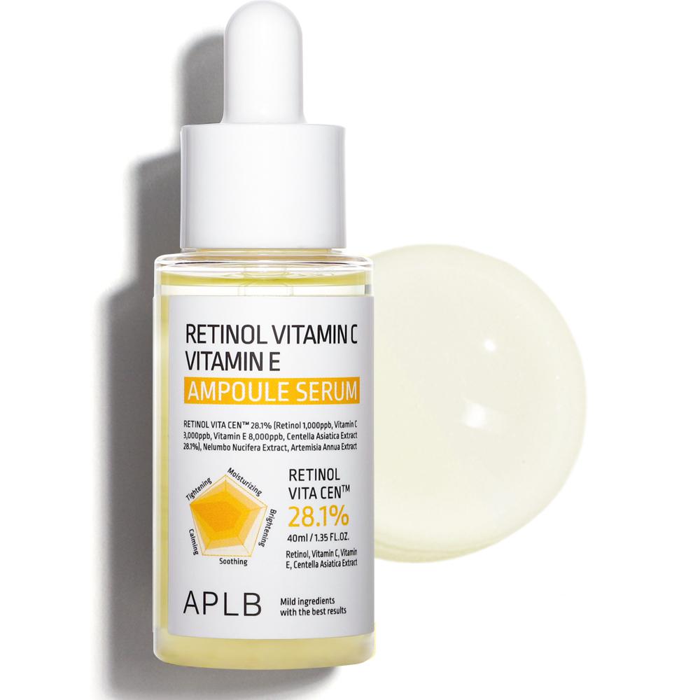 APLB Retinol Vitamin C Vitamin E Ampoule Serum 40ml (2pcs)