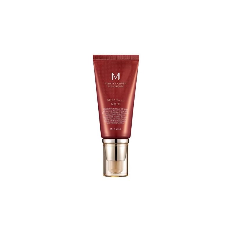 MISSHA M Perfect Cover BB Cream SPF 42 PA+++ 50ml (#21 Light Beige) - 1pc