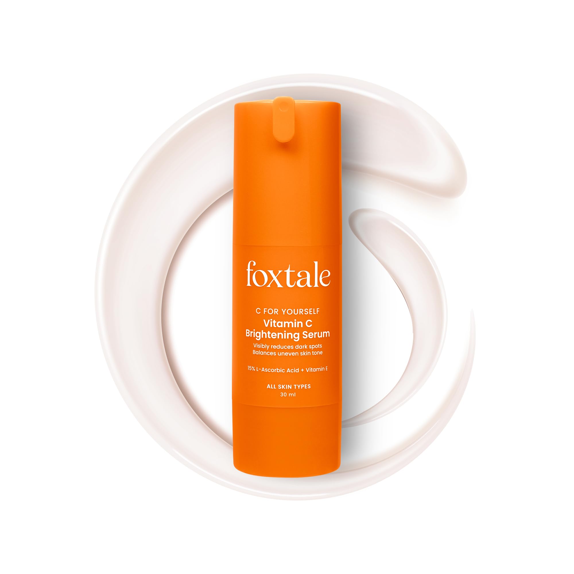 FoxTale 15% Vitamin C Face Serum with L-Ascorbic Acid - 30ml