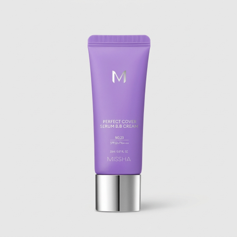미샤 M퍼펙트커버 세럼 비비크림 20ml/50ml(단품/퍼프 기획) 419398Moony 25호 웜베이지 20ml