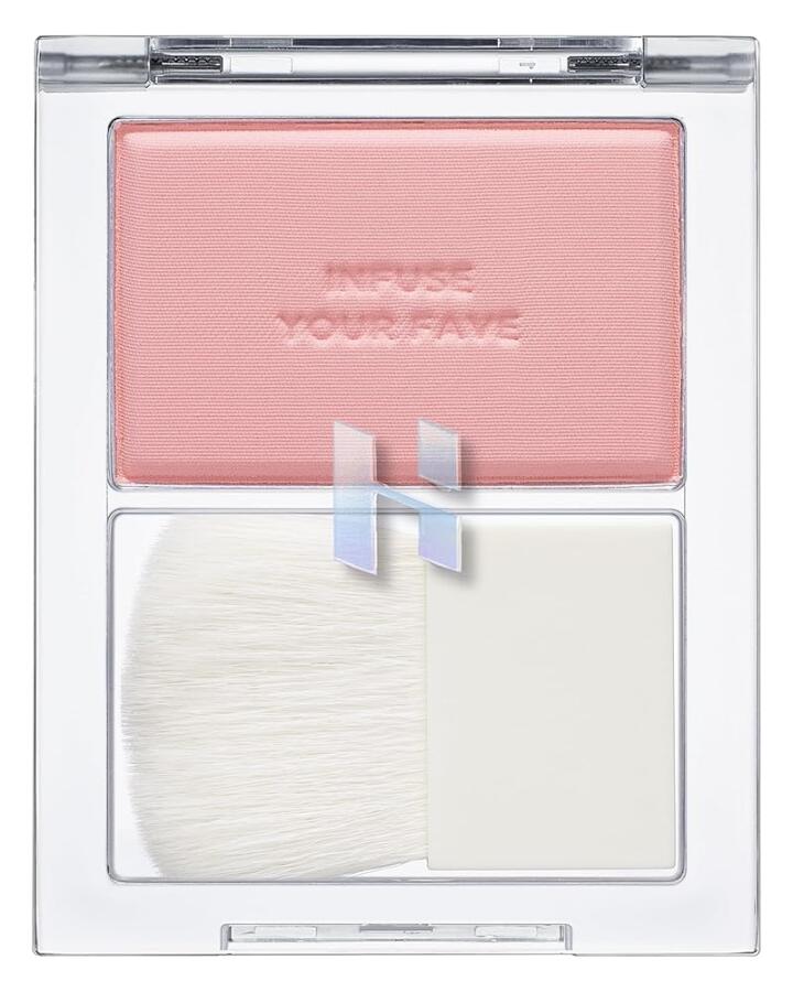 [아마존 공식]HOLIKA HOLIKA My Fave Infusing Blush 05 Simon - 한국 페이스 메이크업 쿠션 파우더, 멀티 블러 효과가 있는 조립 가능한 색상 -
