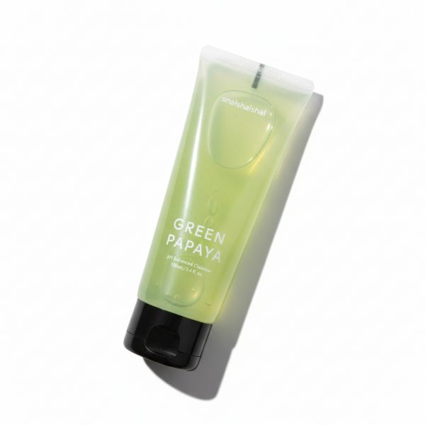Shaishaishai Green Papaya pH Balanced Cleanser - Hypoallergenic Amino Acid Exfoliating Cleanser 180ml