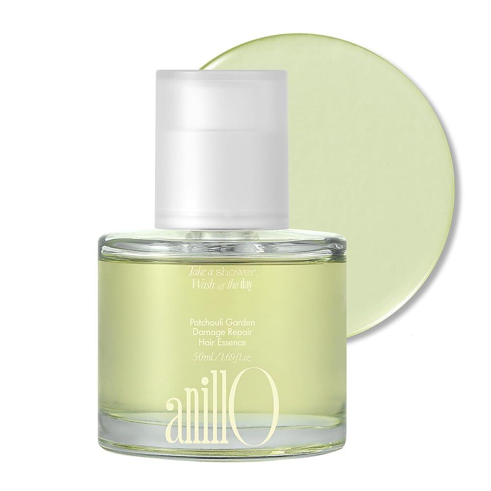 [아마존 공식]ANILLO Patchouli Garden Damage Repair 헤어 트리트먼트 - 손상된 모발용 한국 헤어 마스크, 파출리 잎수, 단백질 복합체 및 아미노산 포