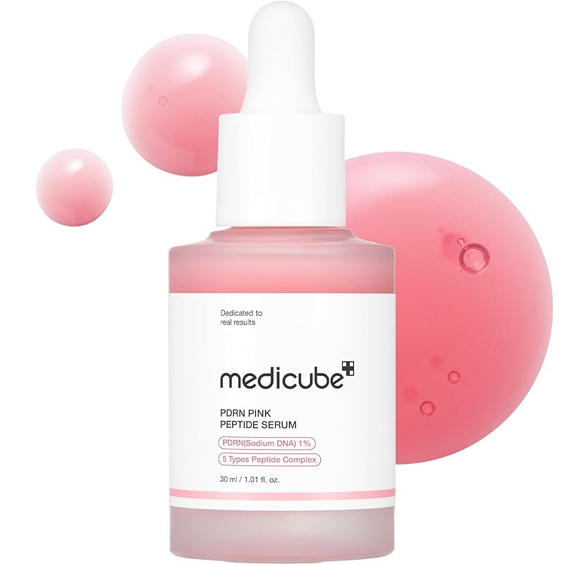 메디큐브 PDRN 핑크 앰풀 10 000ppm 배합 미용액 연어 주사 낮은 자극 하리 한국 화장품 medicube pink peptide serum  1개  1g