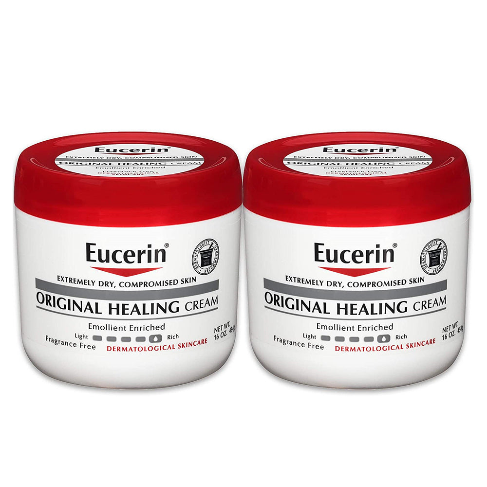 Eucerin Original Healing Cream 454g (16oz), 2 Tubs