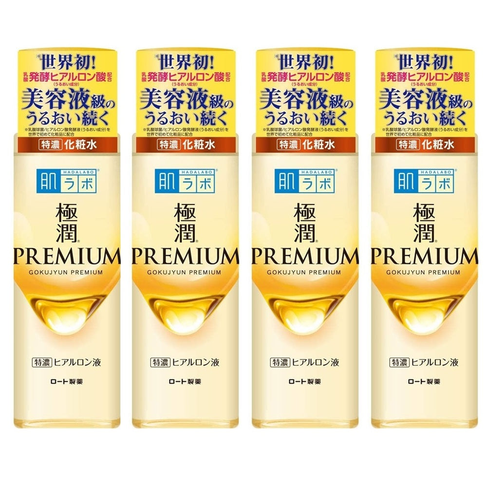 Rohto Hadalabo Gokujyun Premium Hydrating Lotion 일본 로토 하다라보 고쿠쥰 프리미엄 히알루론산 화장수 스킨 170ml 4개