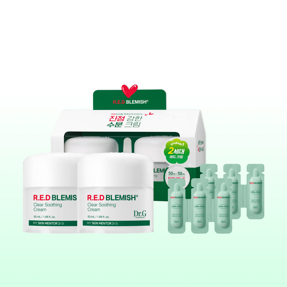 닥터지 레드 블레미쉬 클리어 수딩 크림 50ml 듀오  FREE
