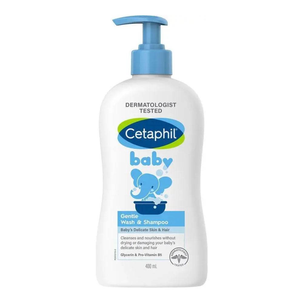 세타필 베이비 젠틀 워시 앤 샴프 400ML , Cetaphil Baby Gentle Wash & Shampoo 400ML