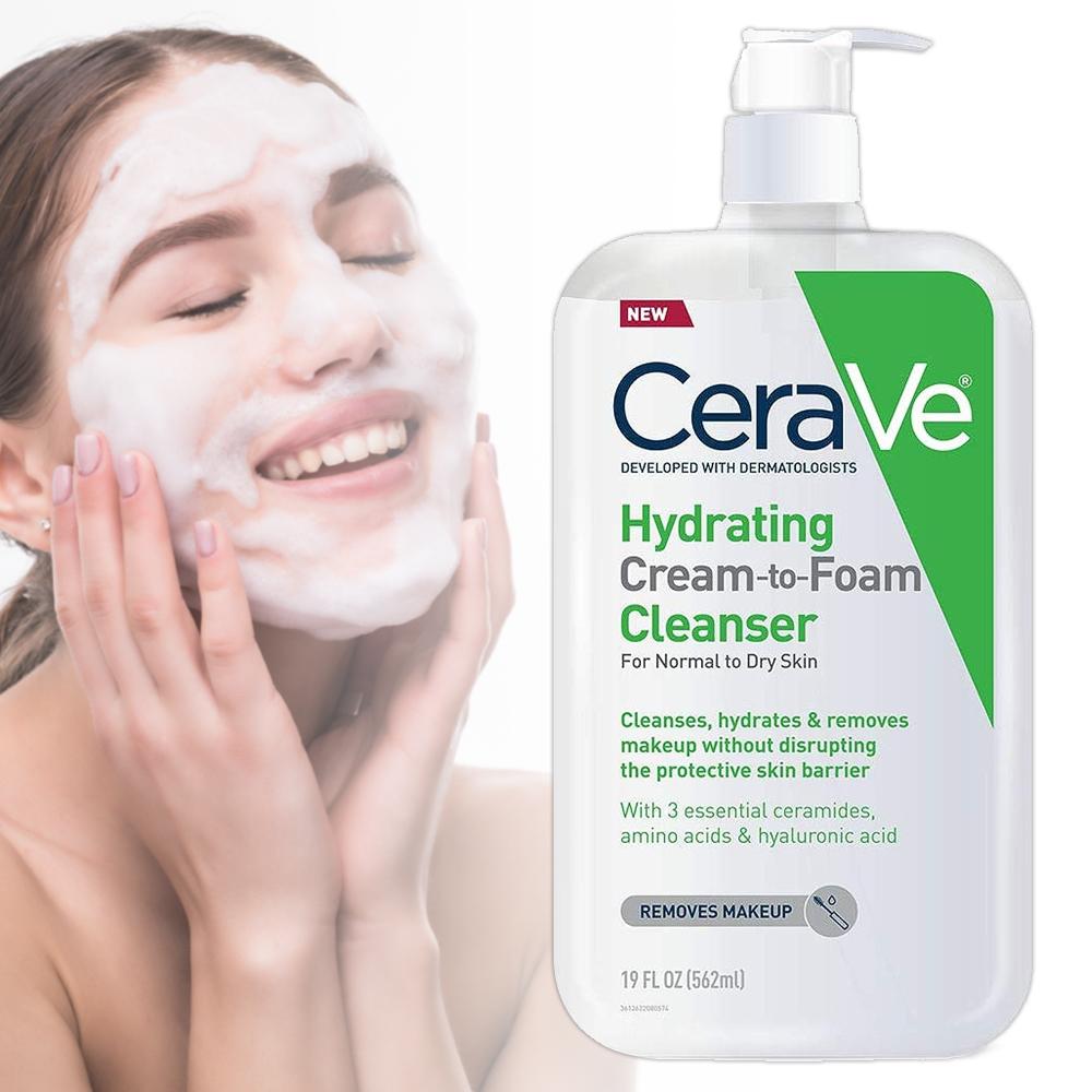 CeraVe Hydrating Cream-to-Foam Cleanser 236ml