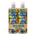 페이스인네이처 자몽 오렌지 바디 보디 워시 400ml 2병 Faith In Nature Grapefruit & Orange Body Wash, Vegan No SLS or Para