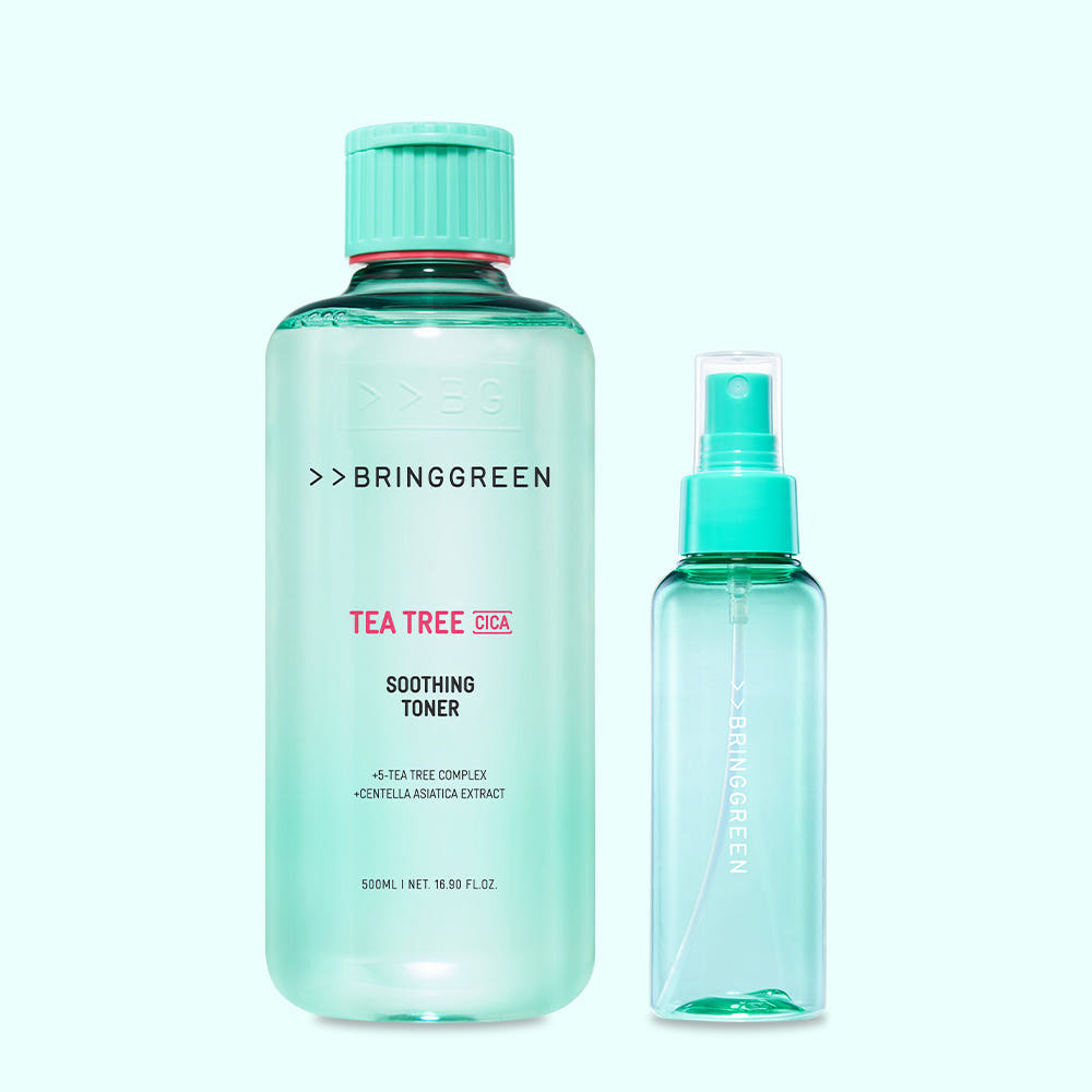 브링그린 대용량 티트리 시카 수딩 토너 BRINGGREEN TEA TREE SOOTHING TONER 500ml
