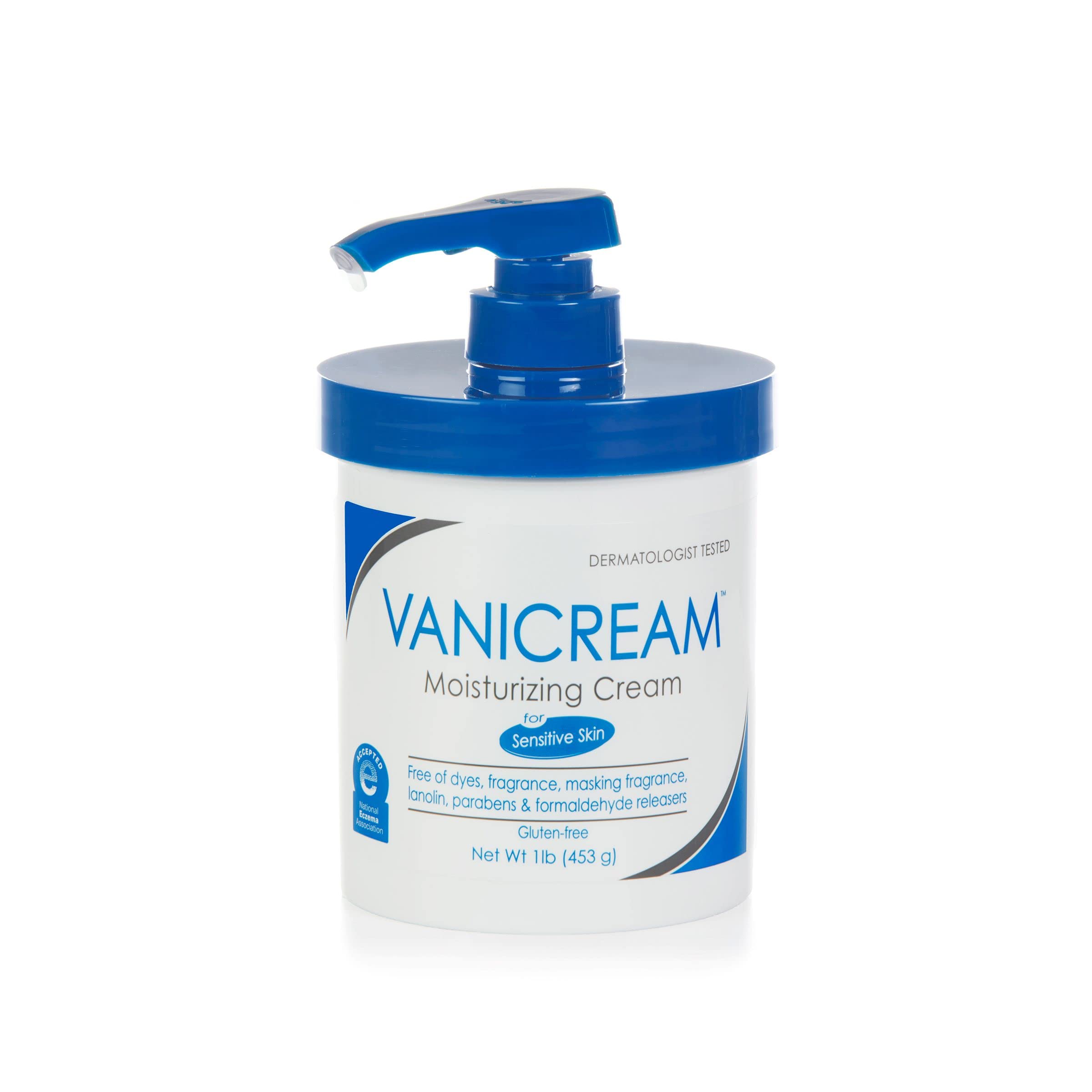 Vanicream Moisturizing Cream with Pump Dispenser - 453g