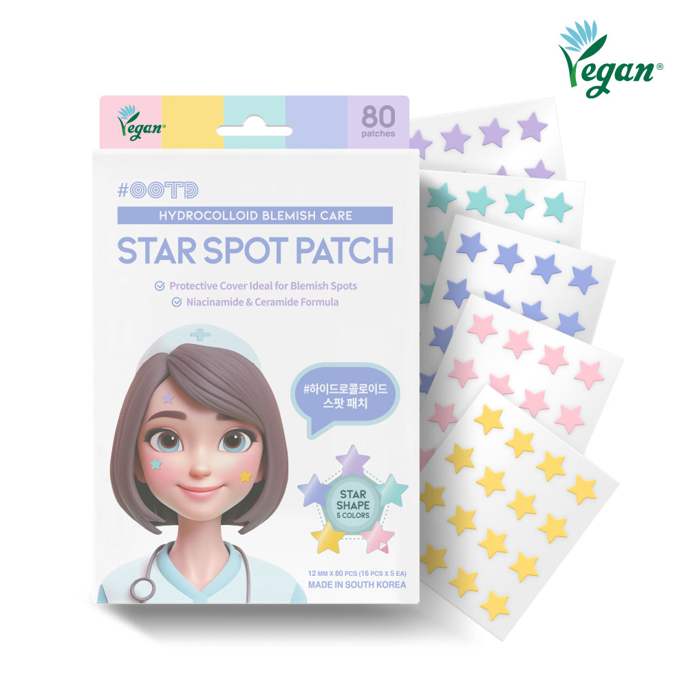 OOTD Beauty Star-shaped Hydrocolloid Acne Spot Patches (80 Patches) 100ml