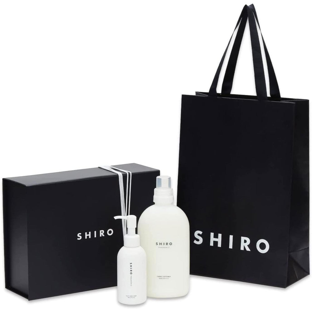 SHIRO 시로 화이트릴리 Gift Box Set 섬유유연제 500ml 핸드솝 145ml 세트구성 일본향수 선물 비누향기