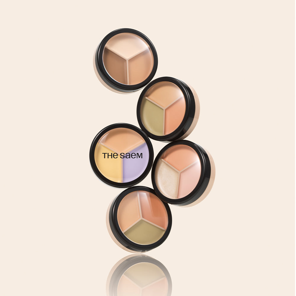 The Saem Cover Perfection Triple Pot Concealer 4.4g (7 Colors)