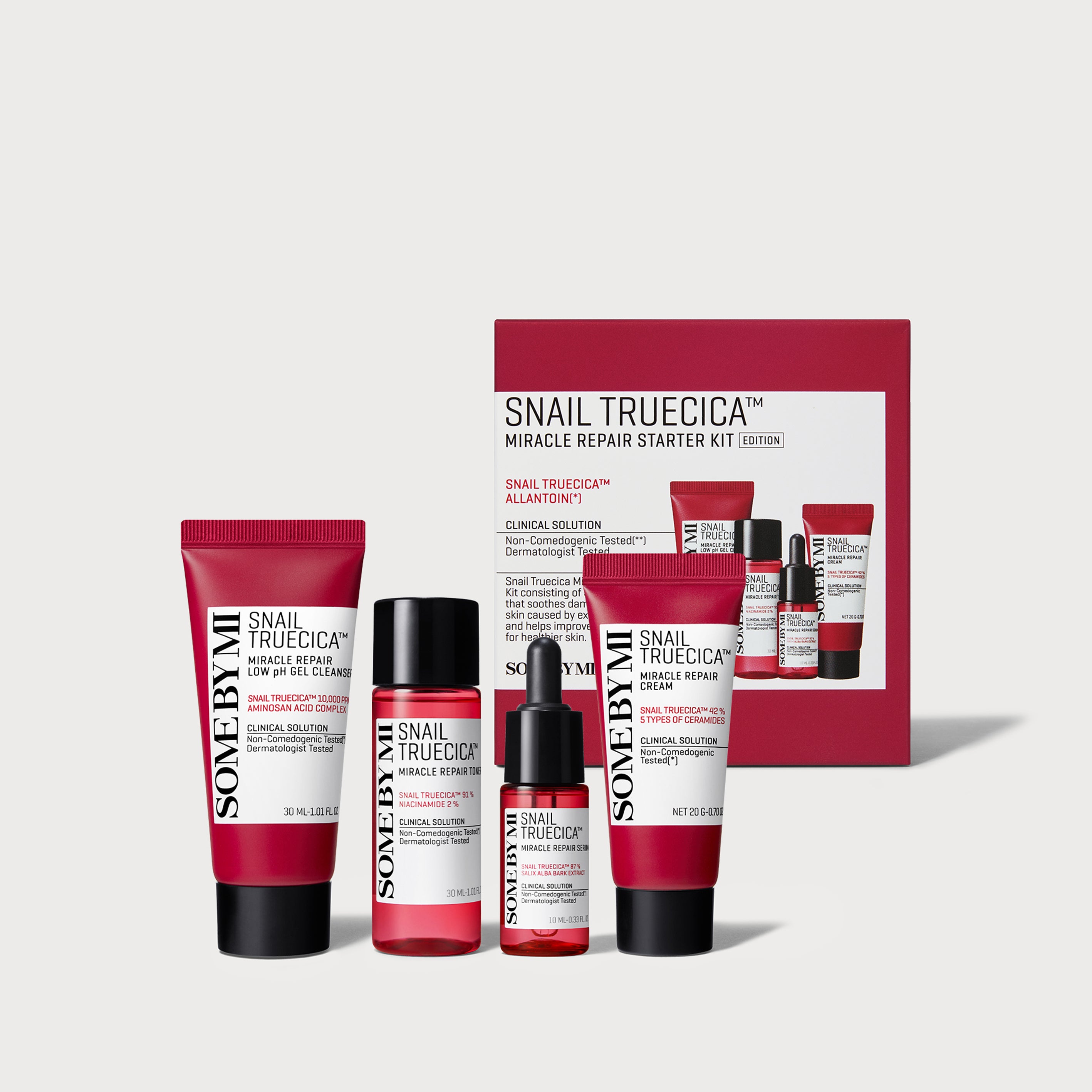 Some By Mi Snail Truecica Miracle Repair Starter Kit 4 Items 60ml