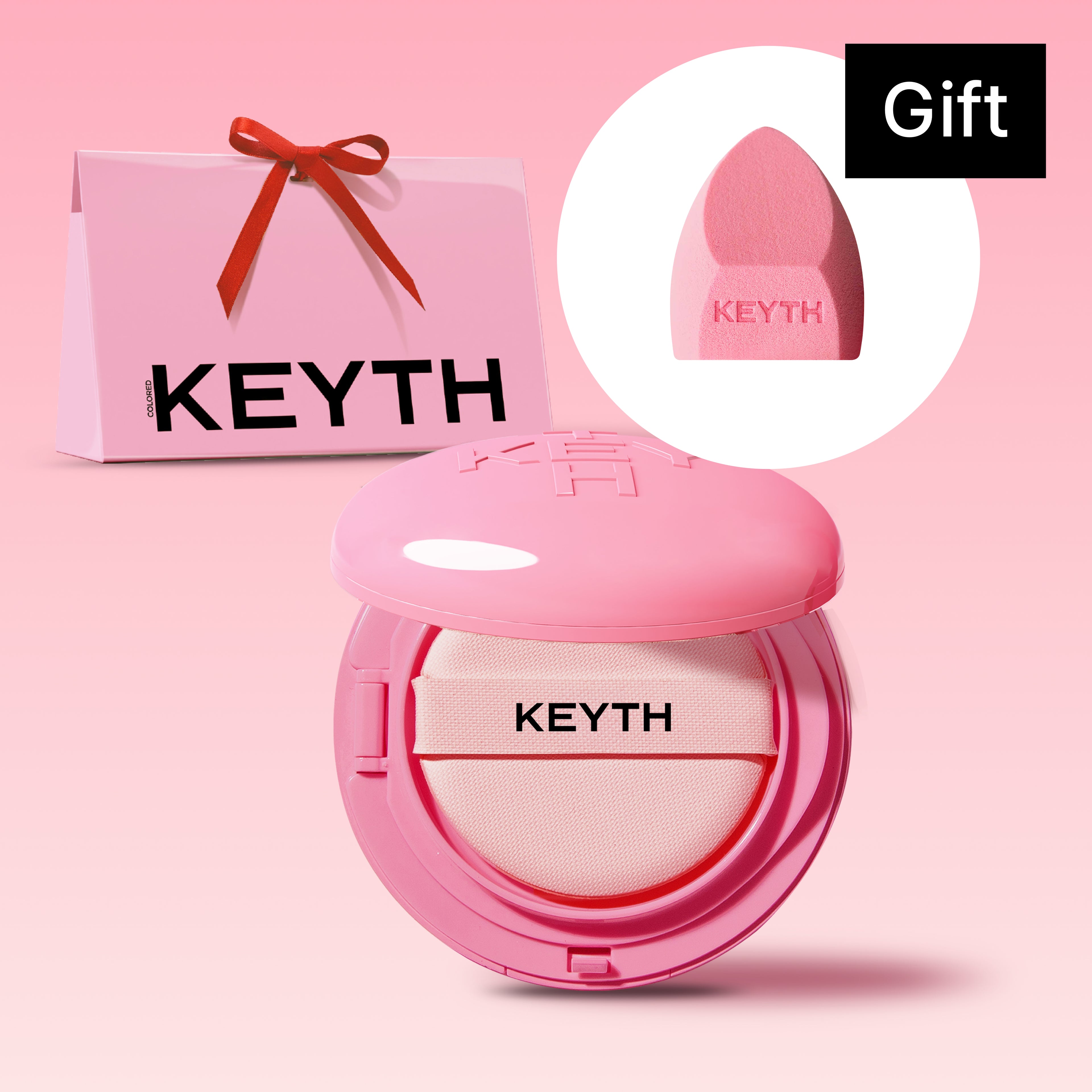 Kiss Pink Magnet Cushion 16g SPF40 (with Beauty Sponge)