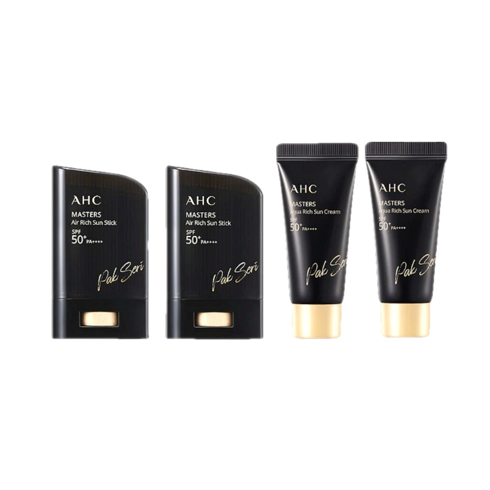 AHC 박세리 선스틱 22g 2개 선크림 10ml 2개 마스터즈 에어리치 프로쉴드 자외선차단제