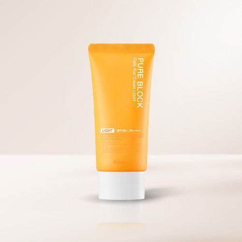 어퓨 APIEU 퓨어블록 내추럴 데일리 선크림 라이트(SPF50) 50ml