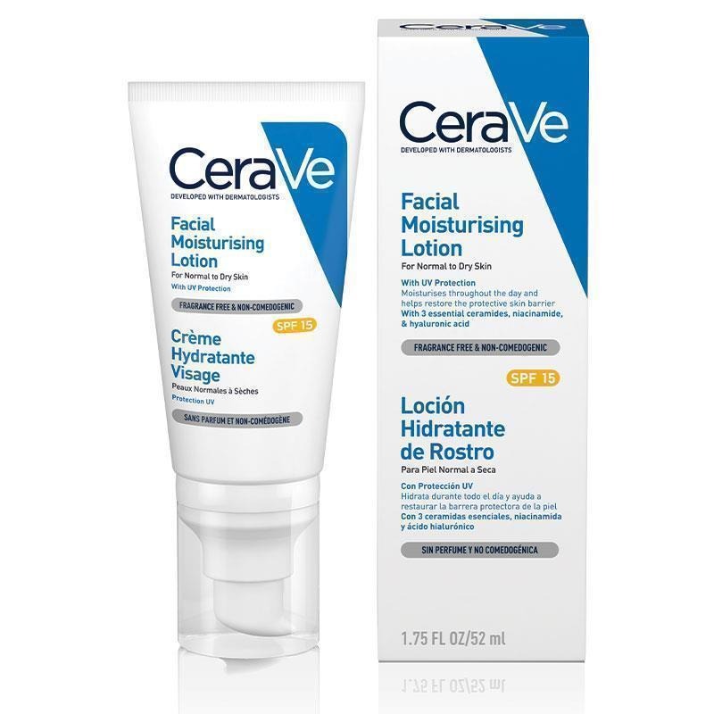 CeraVe Facial Moisturising Lotion AM SPF 15+ 52ml