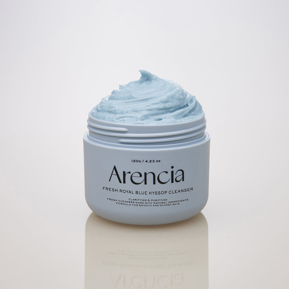 Arencia Fresh Royal Blue Hyssop Tteok-soap Cleanser 120ml, 1pc