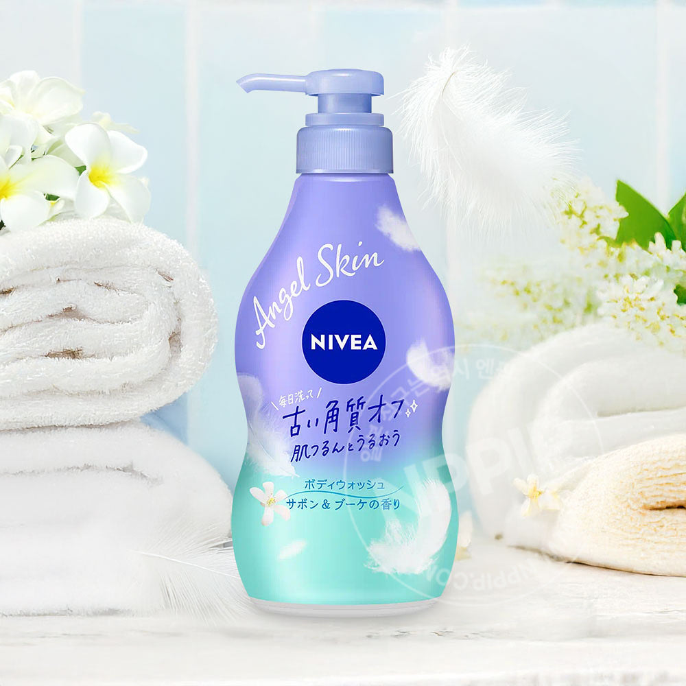 Nivea Japan Angel Skin Body Wash, Savon & Bouquet Scent, 480ml