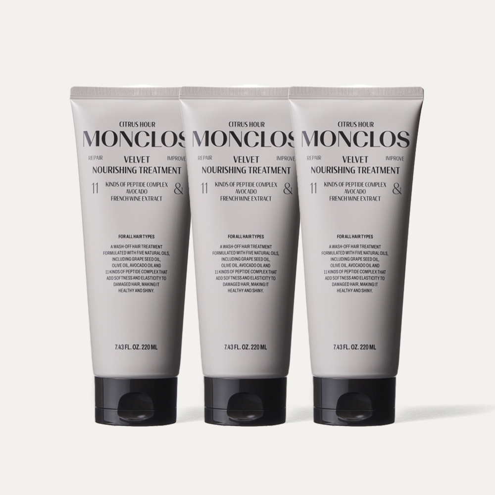 몽클로스 벨벳 너리싱 트리트먼트 220ml 2+1 대용량 세트