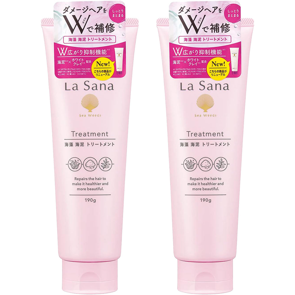 일본 La Sana 라사나 해초 머드 트리트먼트 로즈힙향 190g x2