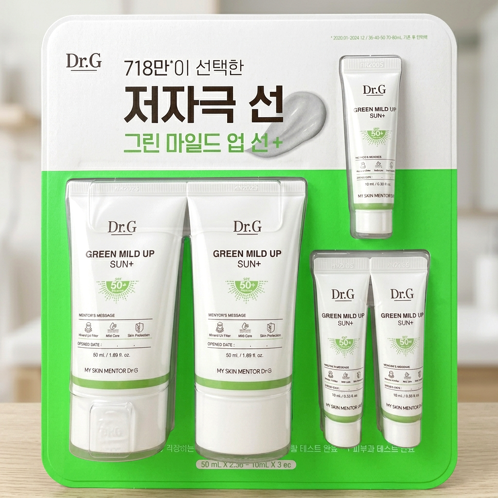 Dr.G Green Mild Up Sun+ Mineral Sunscreen 200ml + 30ml Set