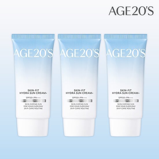 에이지투웨니스 스킨핏 하이드라 수분 선크림 50ml x 3개 TV상품