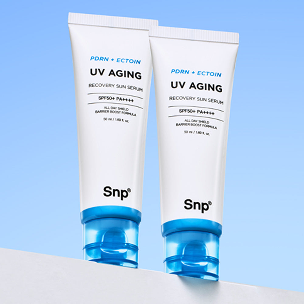 SNP 1+1 Snp PDRN 엑토인 UV 에이징 리커버리 선세럼 50ml x 2개