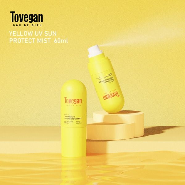 투비건 Tovegan Tovegan(투비건) 컬러푸드 시리즈 옐로우 UV 선 프로텍트 미스트 선크림 일본 출고 UV크림 자외선 차단제
