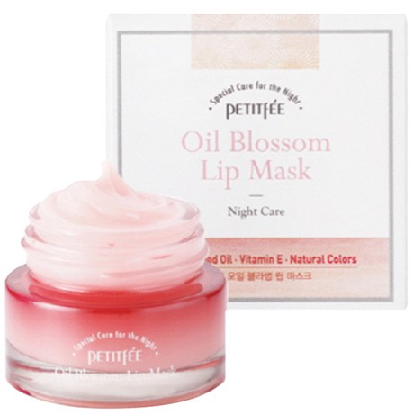 Petitfee Oil Blossom Lip Mask (Camellia Seed Oil) 15g (1pc)