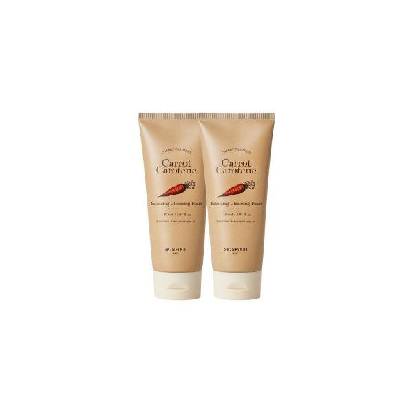 Skinfood Carrot Carotene Balancing Cleansing Foam 30ml (Pack of 2)