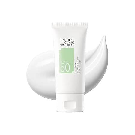 원싱 ONE THING 사슴 B5 선스크린 50ml｜SPF50+ PA++++｜츠복사・판테놀 배합｜촉촉한 UV케어・민감 피부 낮은 자극 CICA 사슴 자외선 차단제 비건 스킨케어