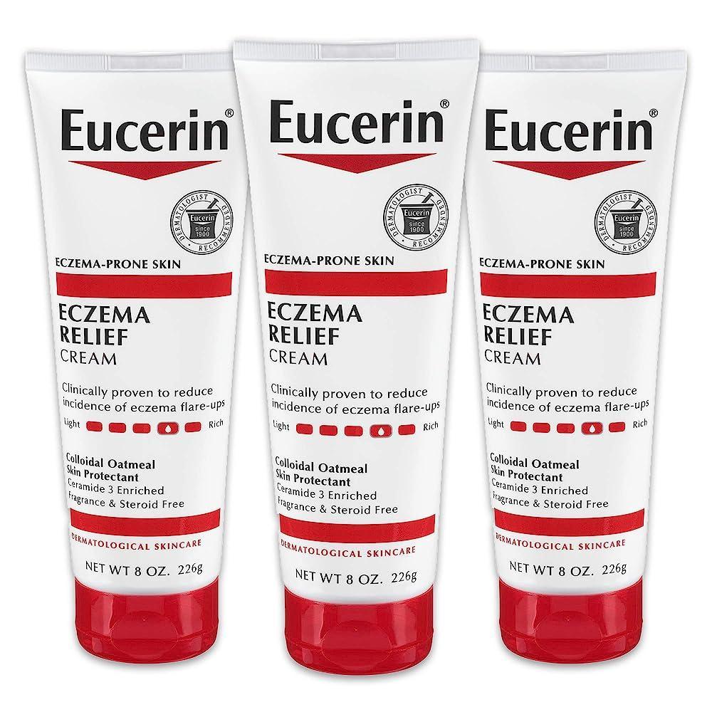 Eucerin Eczema Relief Cream 226g (8oz) - Pack of 3