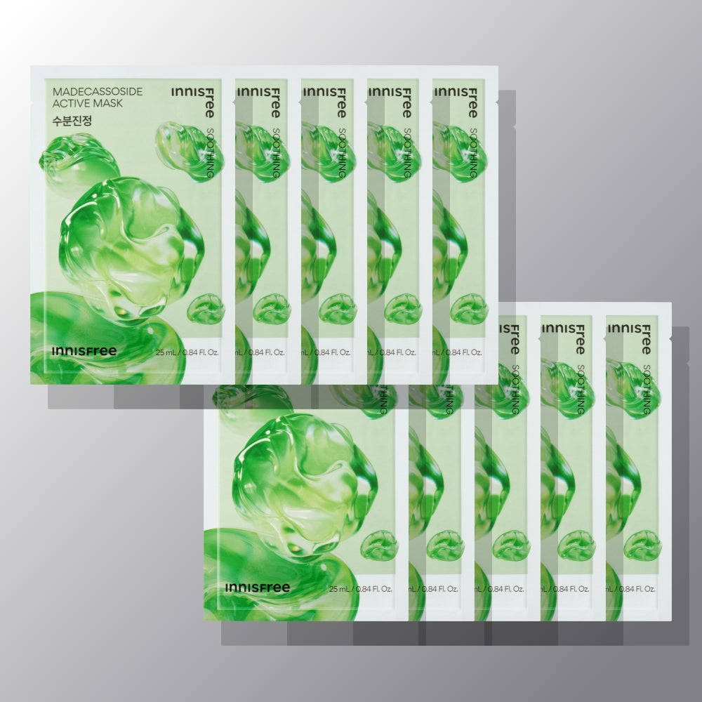 Innisfree Active Mask Madecassoside [Hydrating Soothing] 25ml x 10ea