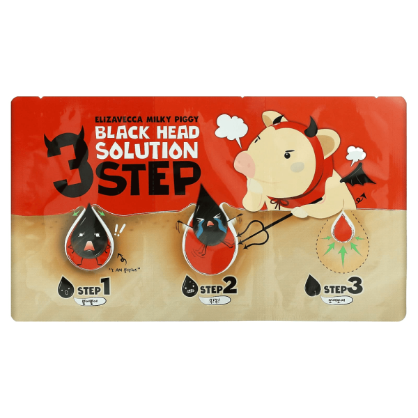 Elizavecca Milky Piggy 3-Step Blackhead Solution 0.30oz 6g x 2ea
