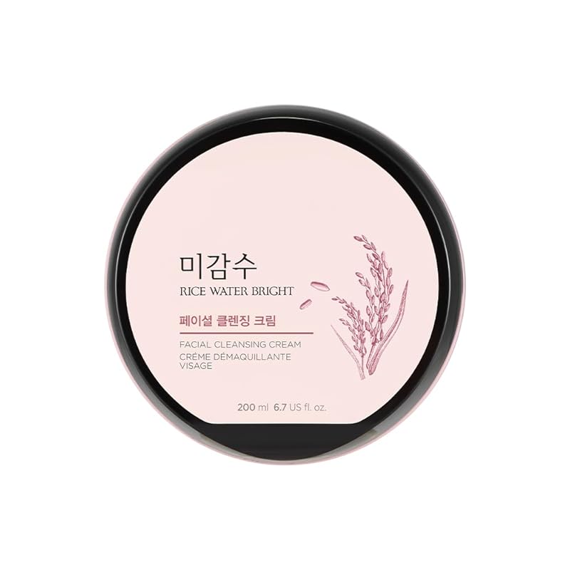 THE FACE SHOP 라이스 워터 브라이트 클렌징 크림 200ml 메이크업 리무버 화장지우개 포인트 메이크업 닦