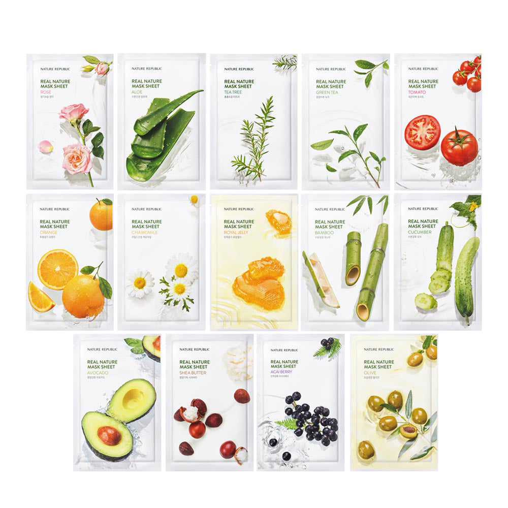 Nature Republic Real Nature Mask Sheet 15+15 (30Sheets)